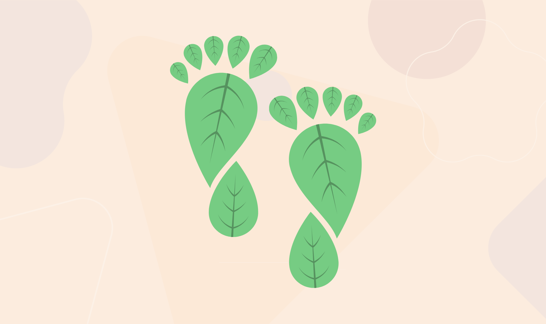 Environmental footprint illustration