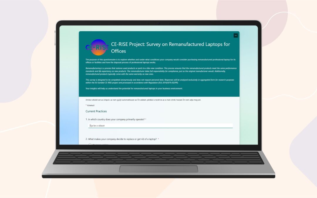 CE-RISE Survey: Remanufactured Laptops for Offices